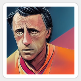 Johan Cruyff | Comics style Sticker